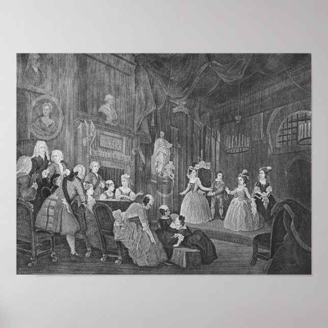 Póster El emperador indio, grabado por Robert Dodd (Frente)
