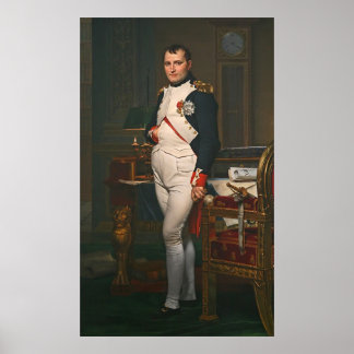 Póster El emperador Napoleón en su estudio en la Tuilerie