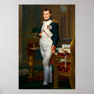 Póster El emperador Napoleón en su estudio en las Tullerí