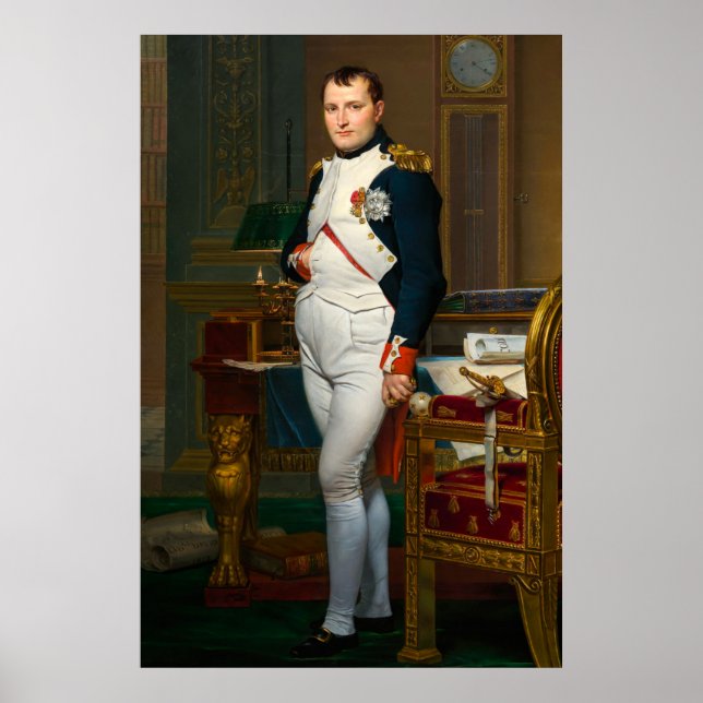 Póster El emperador Napoleón en su estudio en las Tullerí (Frente)