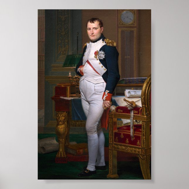 Póster El emperador Napoleón en su estudio en las Tullerí (Frente)
