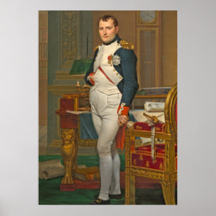 Póster El emperador Napoleón en su estudio en las Tullerí