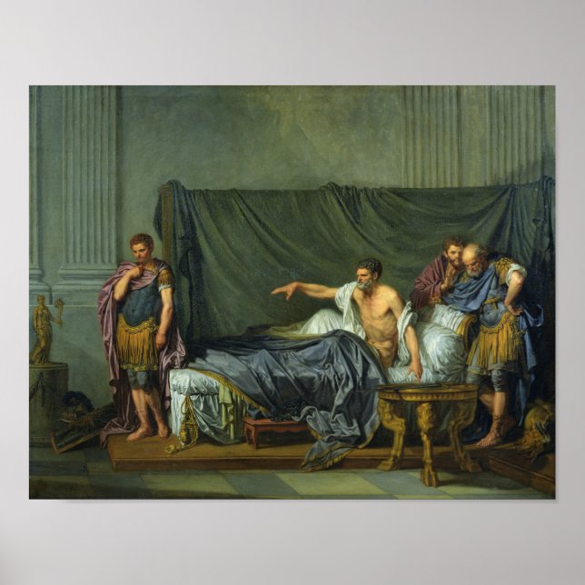 Póster El emperador Severo reprendiendo a su hijo (Frente)