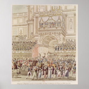 Póster El emperador y la emperatriz reciben el homenaje