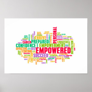 Póster El empoderamiento de uno mismo como concepto