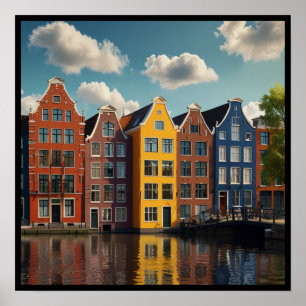 Póster El encantador Canal de Amsterdam