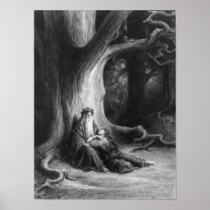 Póster El encantador Merlin y el Hada Vivien