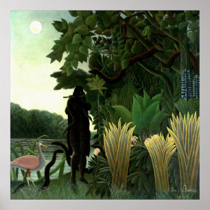 Póster El encanto de las serpientes, por Henri Rousseau