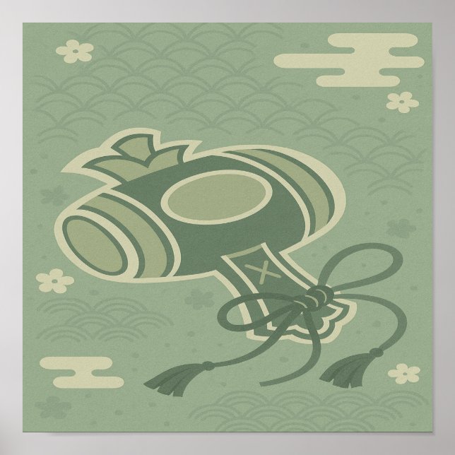 Póster El encanto japonés ∣ el afortunado malet de la tra (Frente)