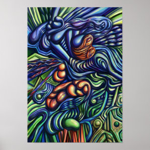 Póster El encenderse de las cosas, poster abstracto