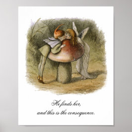 Póster Él Encuentra A Su Romántico El día de San Valentín