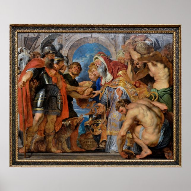 Póster El encuentro de Abraham y Melquisedec (Frente)