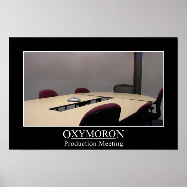 Póster El encuentro productivo es un oxímoron (L) (Frente)