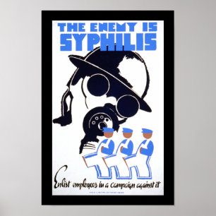 Póster El enemigo es sífilis