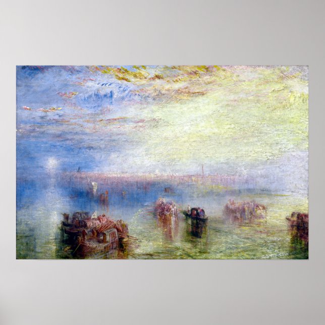 Póster El enfoque de J. M. W. Turner hacia Venecia (Frente)