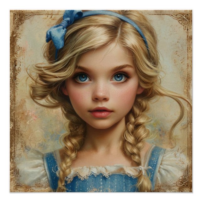 Póster El enrejado de Alicia en el país de las maravillas (Anverso)