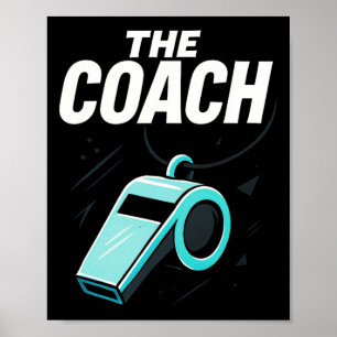 Póster El Entrenador - Motivación de Liderazgo Deportivo 