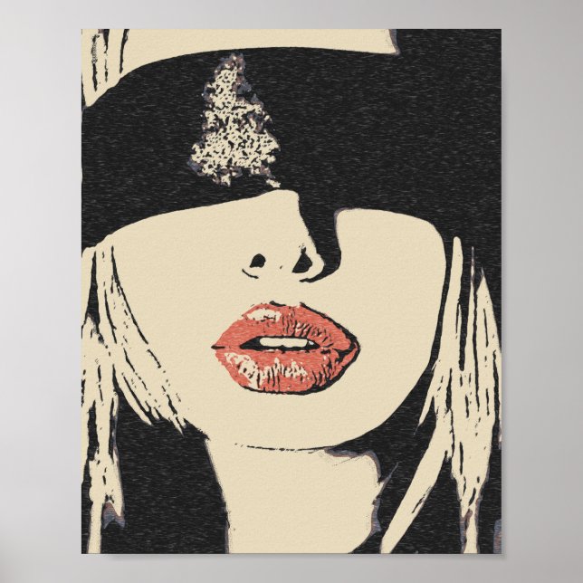 Póster El envío es su forma de vida, hermosa rubia (Frente)
