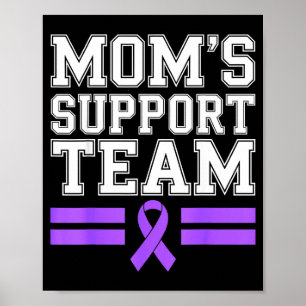Póster el equipo de apoyo de mamá familia lupus concienci