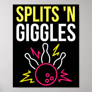 Póster El equipo de bolos de Splits'n Giggles en huelga d