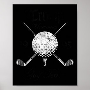 Póster El equipo de golf Pro Trump Vintage University