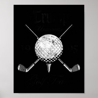 Póster El equipo de golf Pro Trump Vintage University
