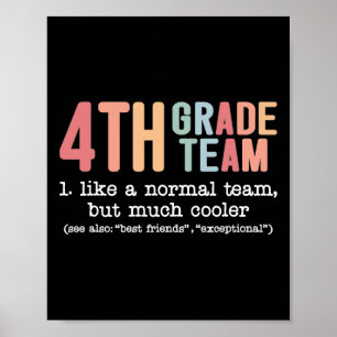 Póster El equipo docente de 4º grado como un equipo norma