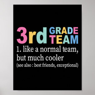 Póster El equipo docente de tercer grado como un equipo n