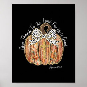 Póster Él es buen lazo de coqueta calabaza Jesús Día de A