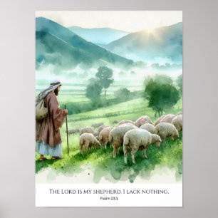 Póster Él es mi Pastor.