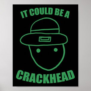 Póster El Esbozo Amateur Leprechaun Podría Ser Un Sombrer