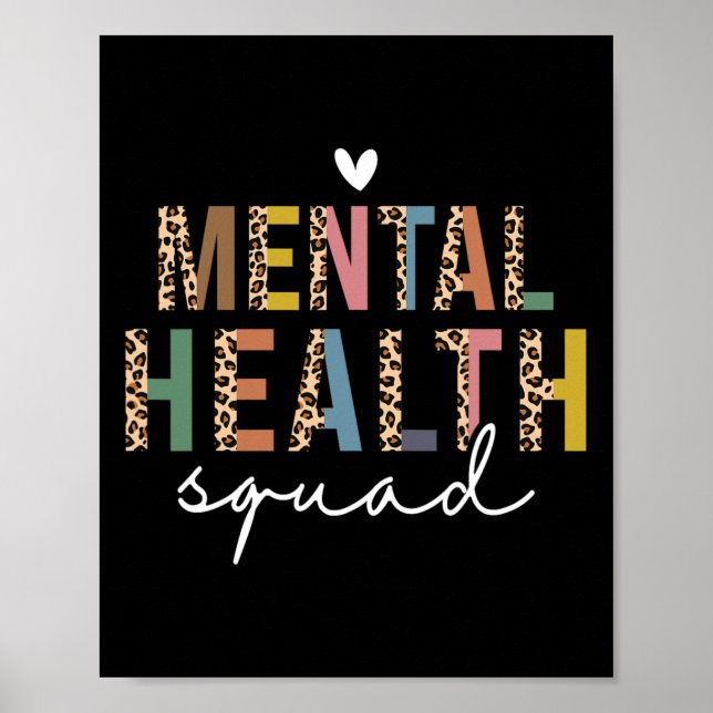 Póster El Escuadrón De Salud Mental Termina El Estigma De (Frente)
