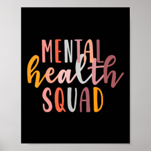 Póster El Escuadrón De Salud Mental Termina El Estigma De
