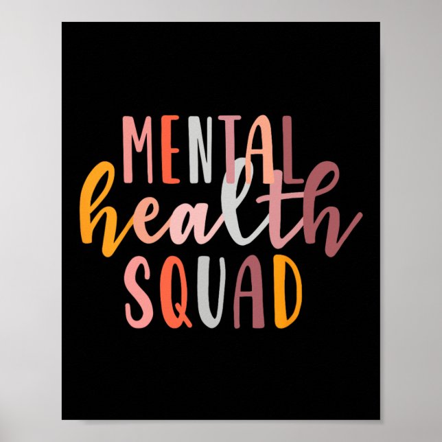 Póster El Escuadrón De Salud Mental Termina El Estigma De (Frente)
