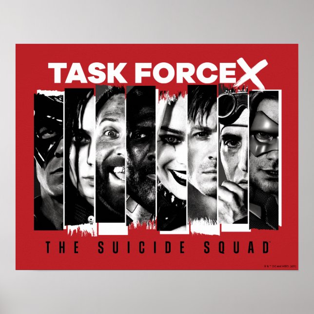 Póster El escuadrón suicida | Grupo de tareas X (Frente)