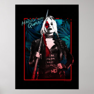 Póster El escuadrón suicida | Harley Quinn y Green Ferns