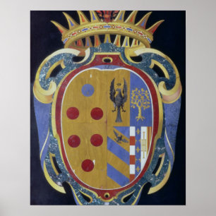 Póster El escudo de armas de Medici-Lorena, c.1638 (dur
