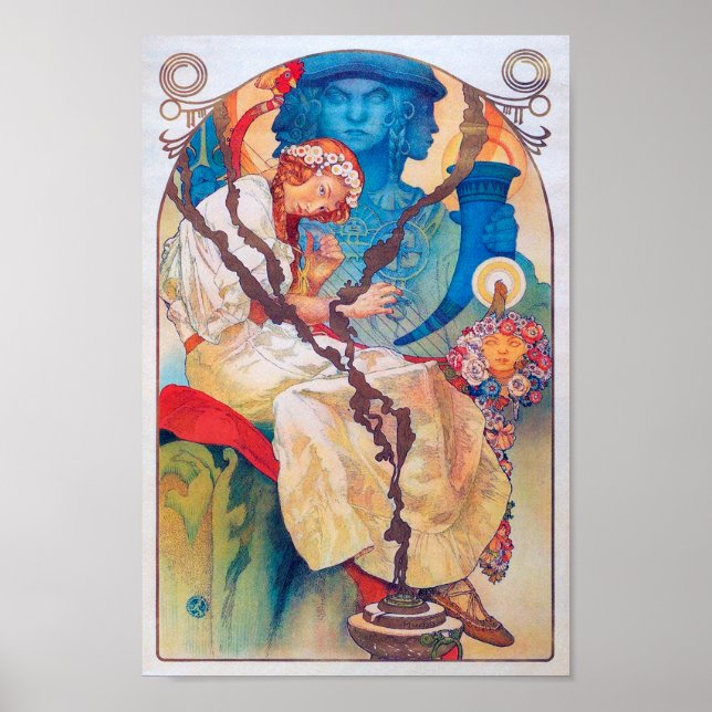 Póster El eslavo épico, Alphonse Mucha (Frente)