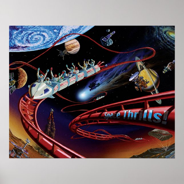 Póster El espacio emociona el concepto de artista de mont (Frente)
