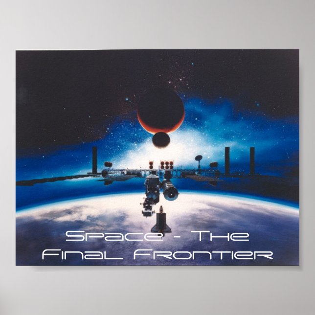 Póster El espacio - La frontera final (Frente)