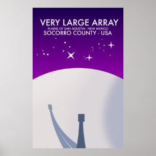 Póster El espacio observatorio muy grande Array.