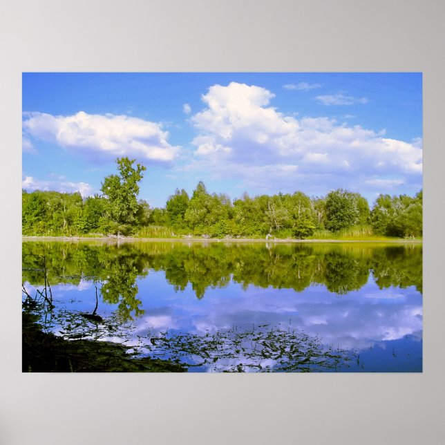 Póster El espejo del lago en la primavera (Frente)