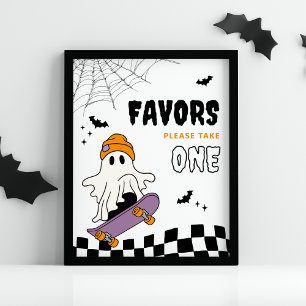 Póster El espeluznante cumpleaños de Halloween de niño fa