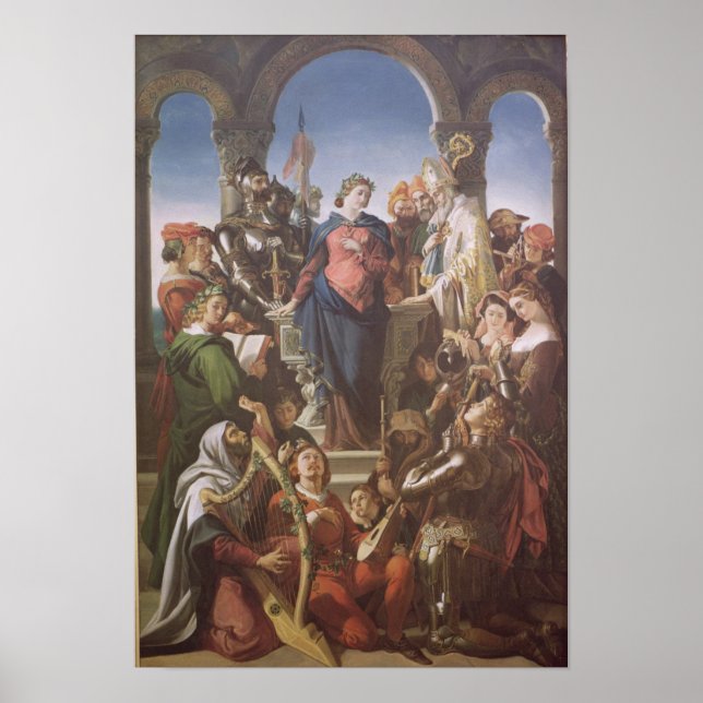 Póster El espíritu de la caballería, c.1845 (Frente)