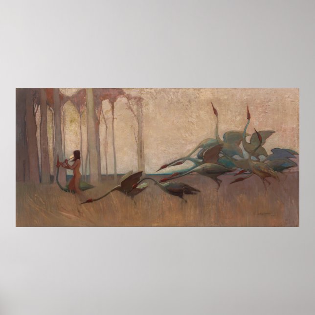 Póster El espíritu de las llanuras de Sydney Long (1914) (Frente)