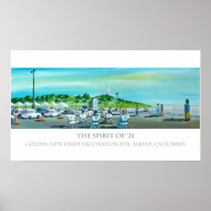 Póster El espíritu del 21 - Lugar de vacunación, Albany C