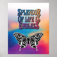 El esplendor de la mariposa de la vida es un diseñ