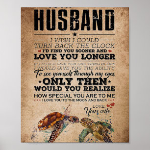 Póster El Esposo A Mi Esposo Te Ama Más Tiempo