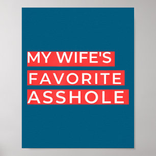 Póster El esposo favorito de mi esposa, divertido día de