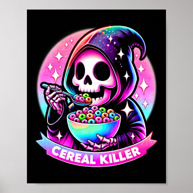 Póster El esqueleto de Halloween de Killer Reaper The Gri (Frente)